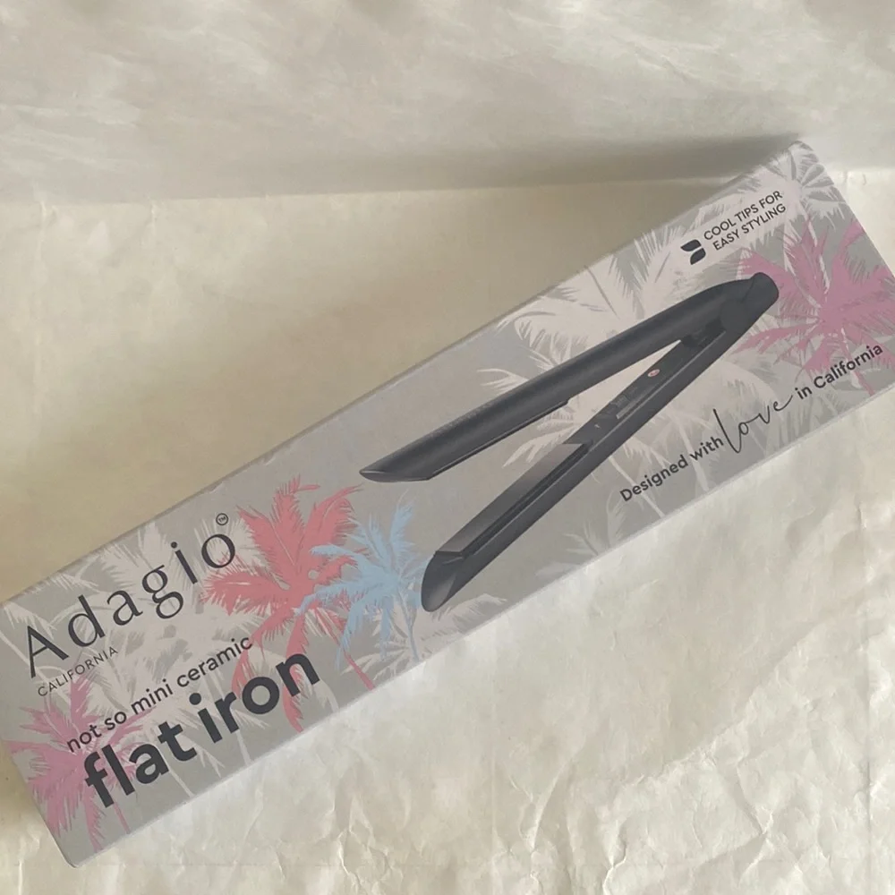 ADAGIO Not So Mini Flat Iron $100 NIB